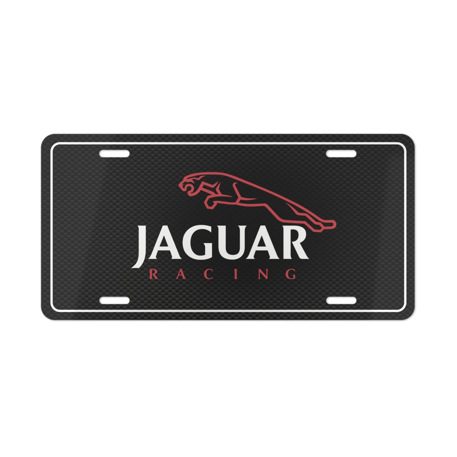 Jaguar Racing, License Plate Auto Car Tag Metal Aluminum (Vanity Plate)