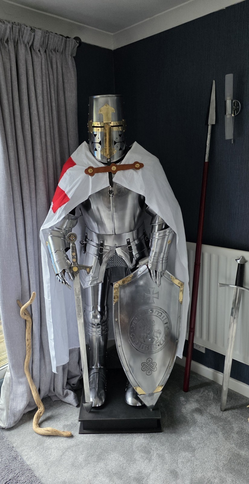 Medieval Wearble Armour Knight Wearable Suit Of Armor Crusader Combat Full Body
