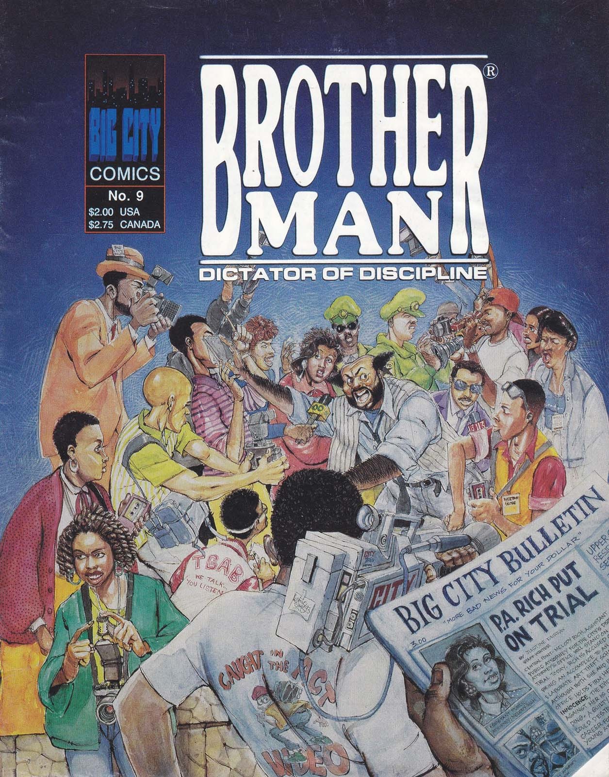 Brotherman #9 FN; Big City | Brother Man Dictator of Discipline - w/Bag+Board