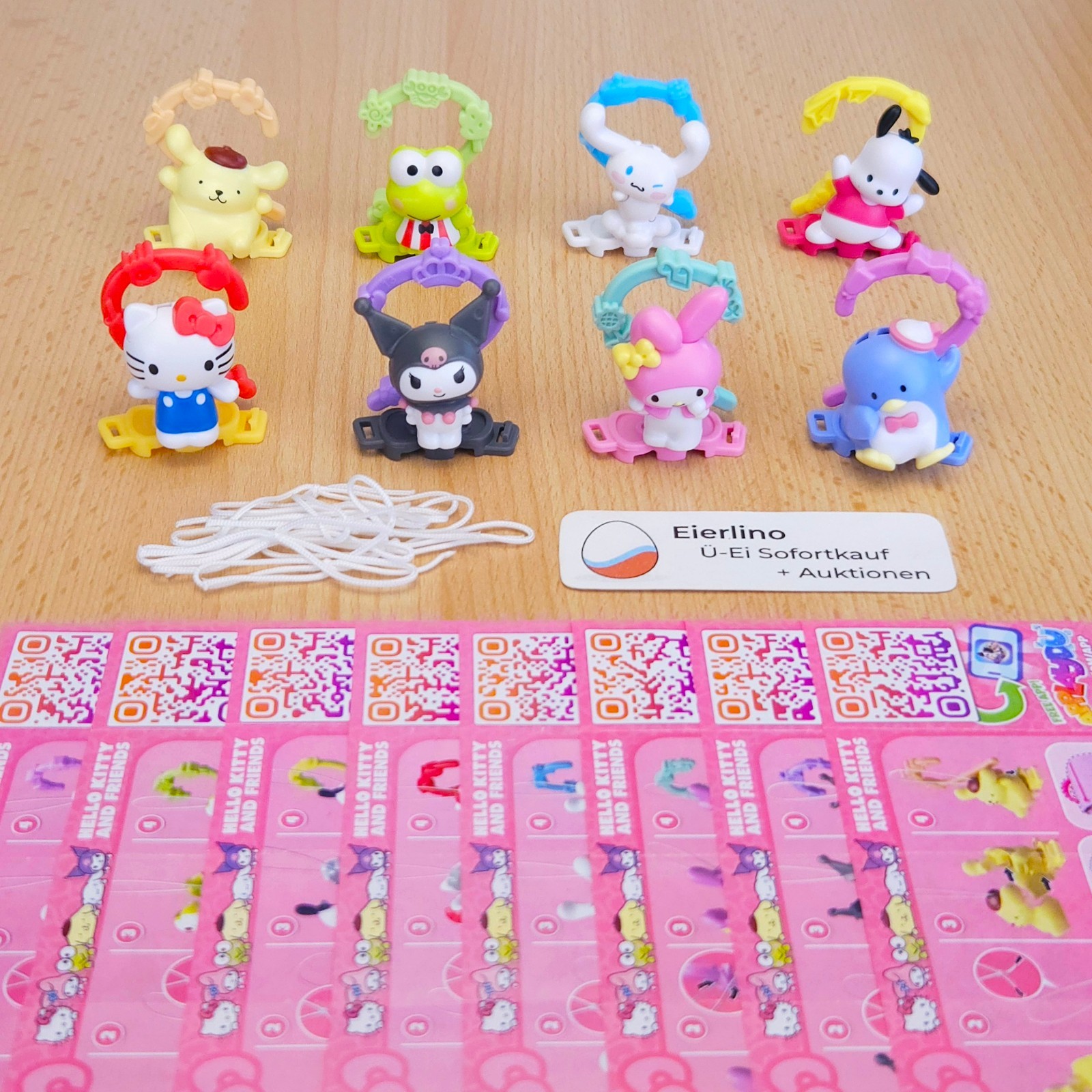 NEW - HELLO KITTY AND FRIENDS - complete set of 8 figures LIMITED KINDER SET