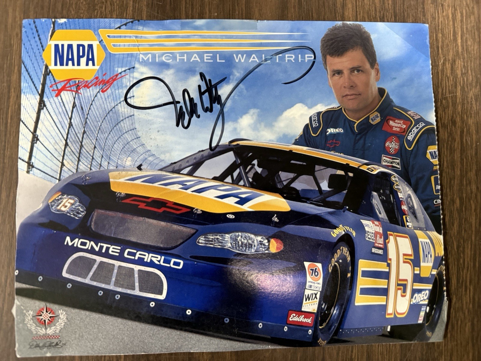 Michael Waltrip Autograph Picture