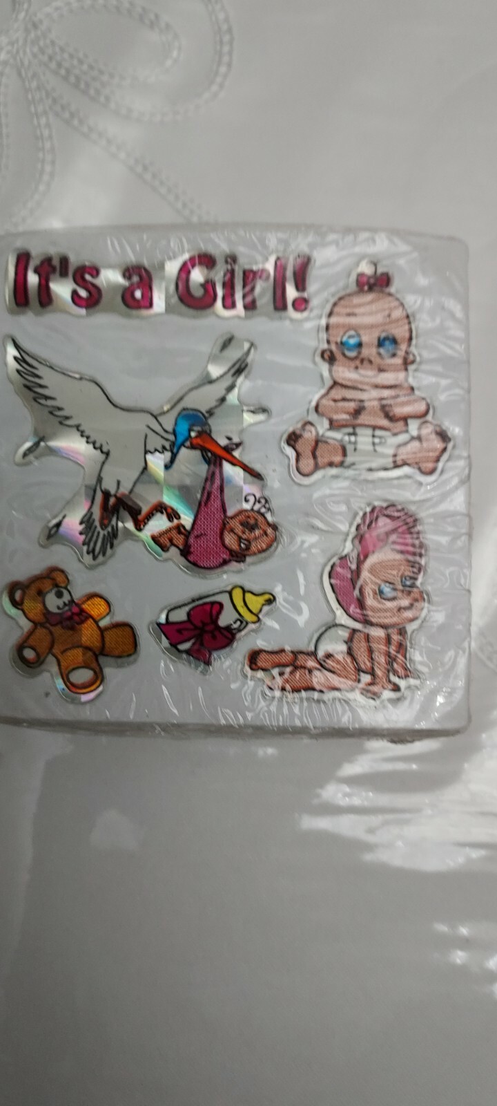  its a girl stickers / vintage pack of 100