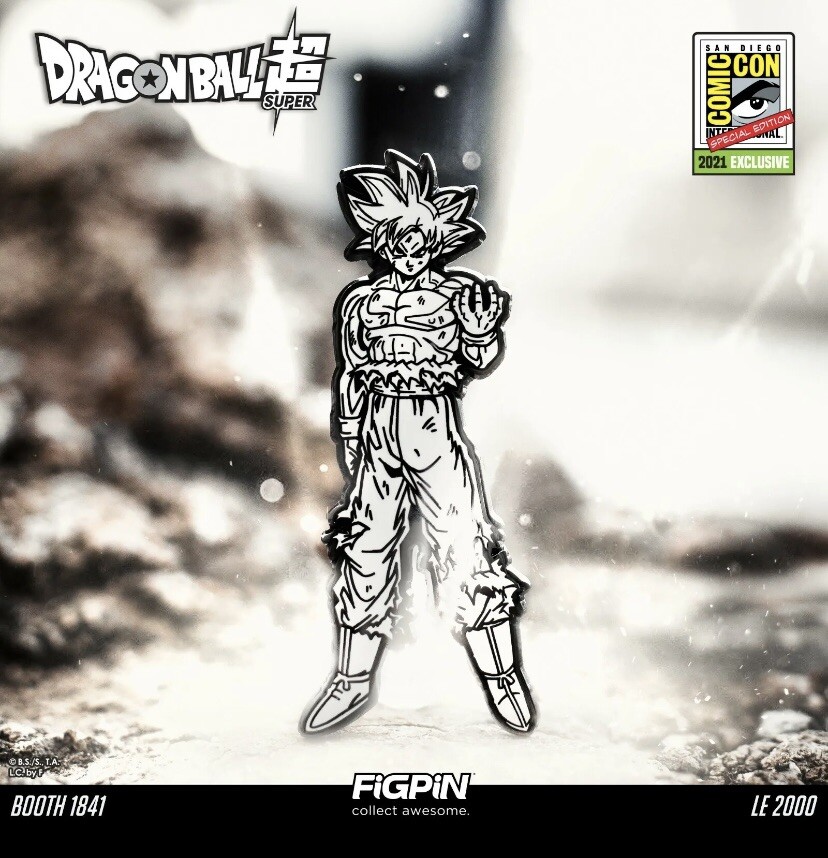 FIGPIN Dragon Ball Super Ultra Instinct Goku 730 Comic Con SE 2021 LE 2000 