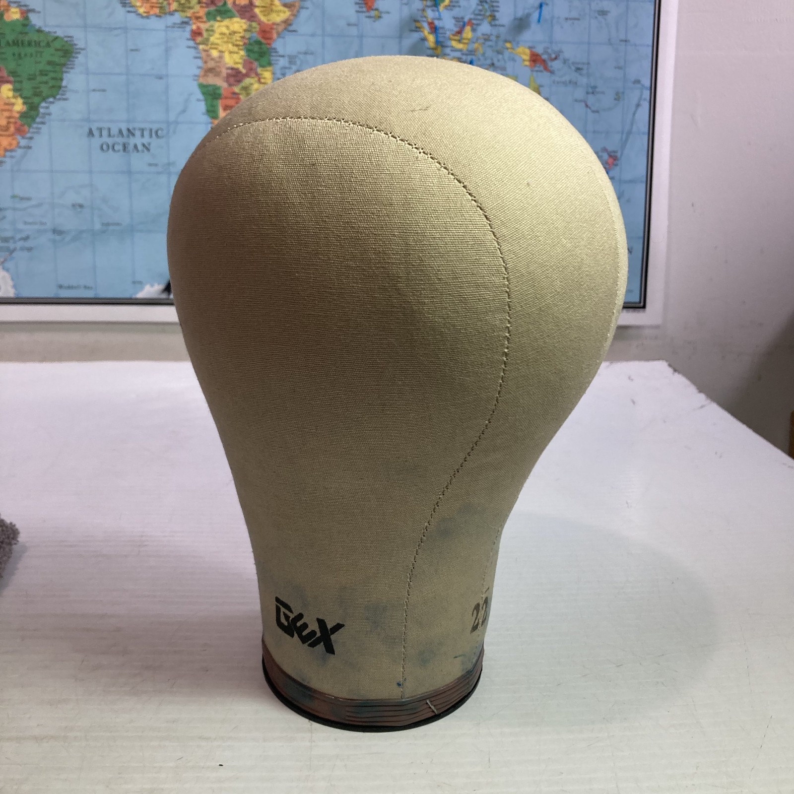 Gex 22 Mannequin Canvas Cloth Head   Wig Hat Toupee  Form