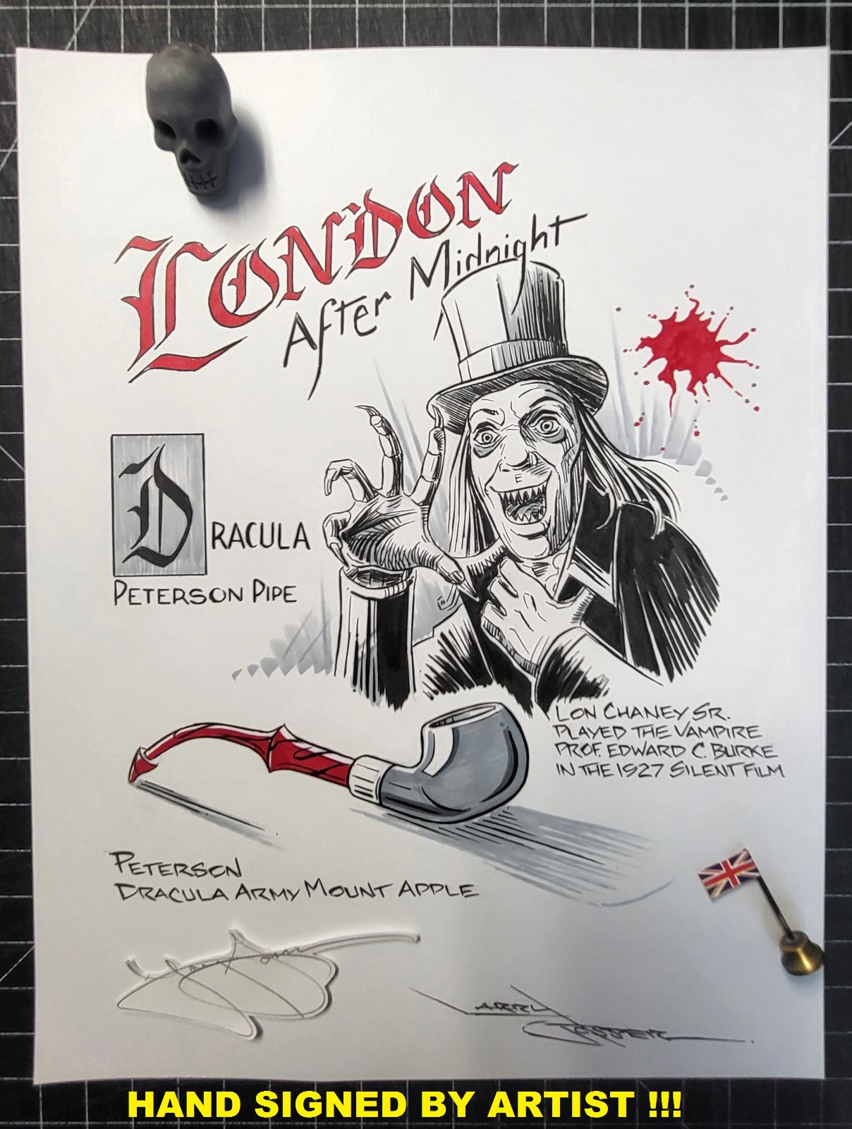 GOTHIC 3 PAK Peterson DRACULA Pipe Art- London After Midnight ALL 3 Shpd 4 $5.75