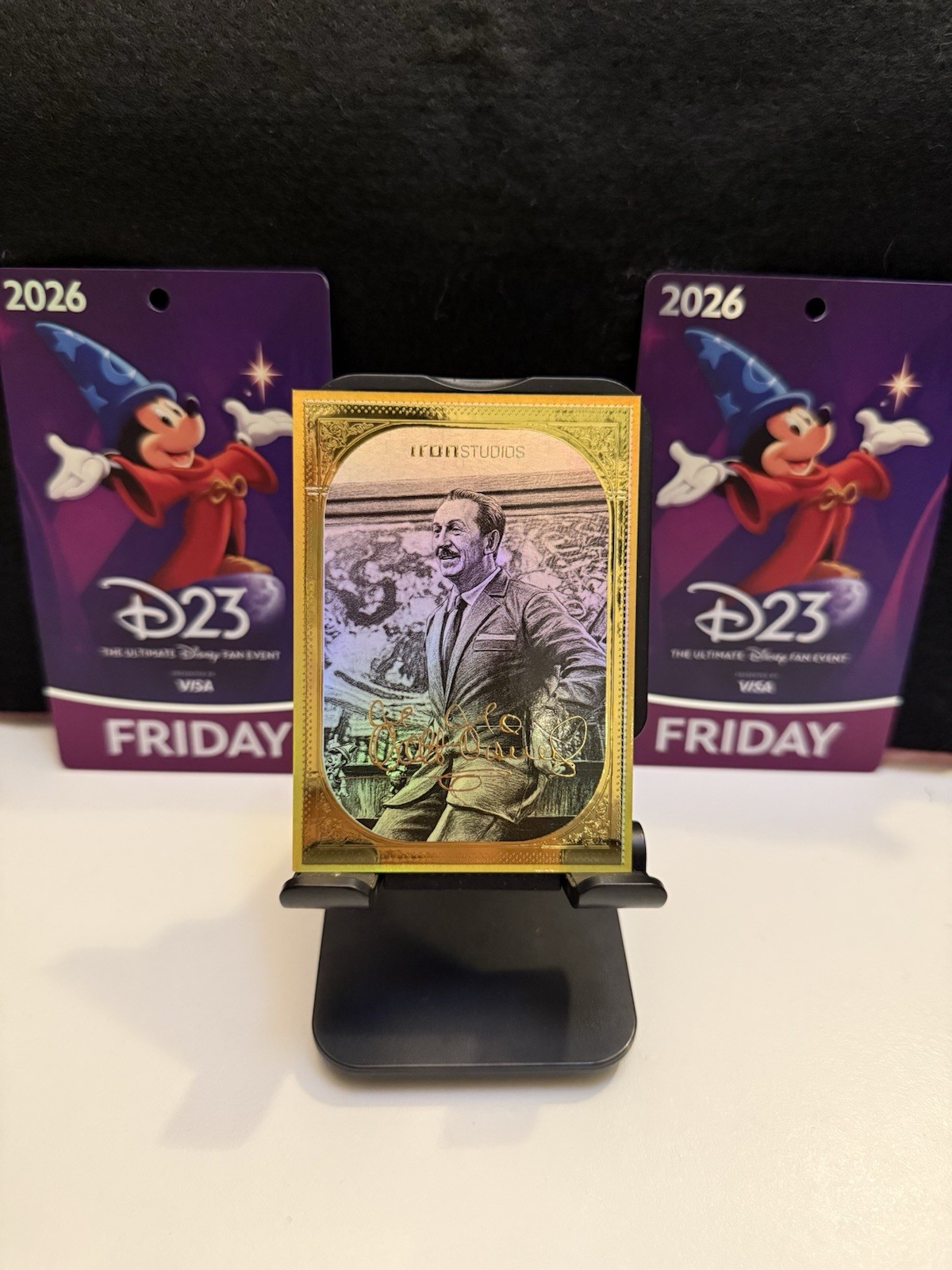 D23 Exclusive Walt Disney Iron Studios Limited Gold Foil Collectible Card