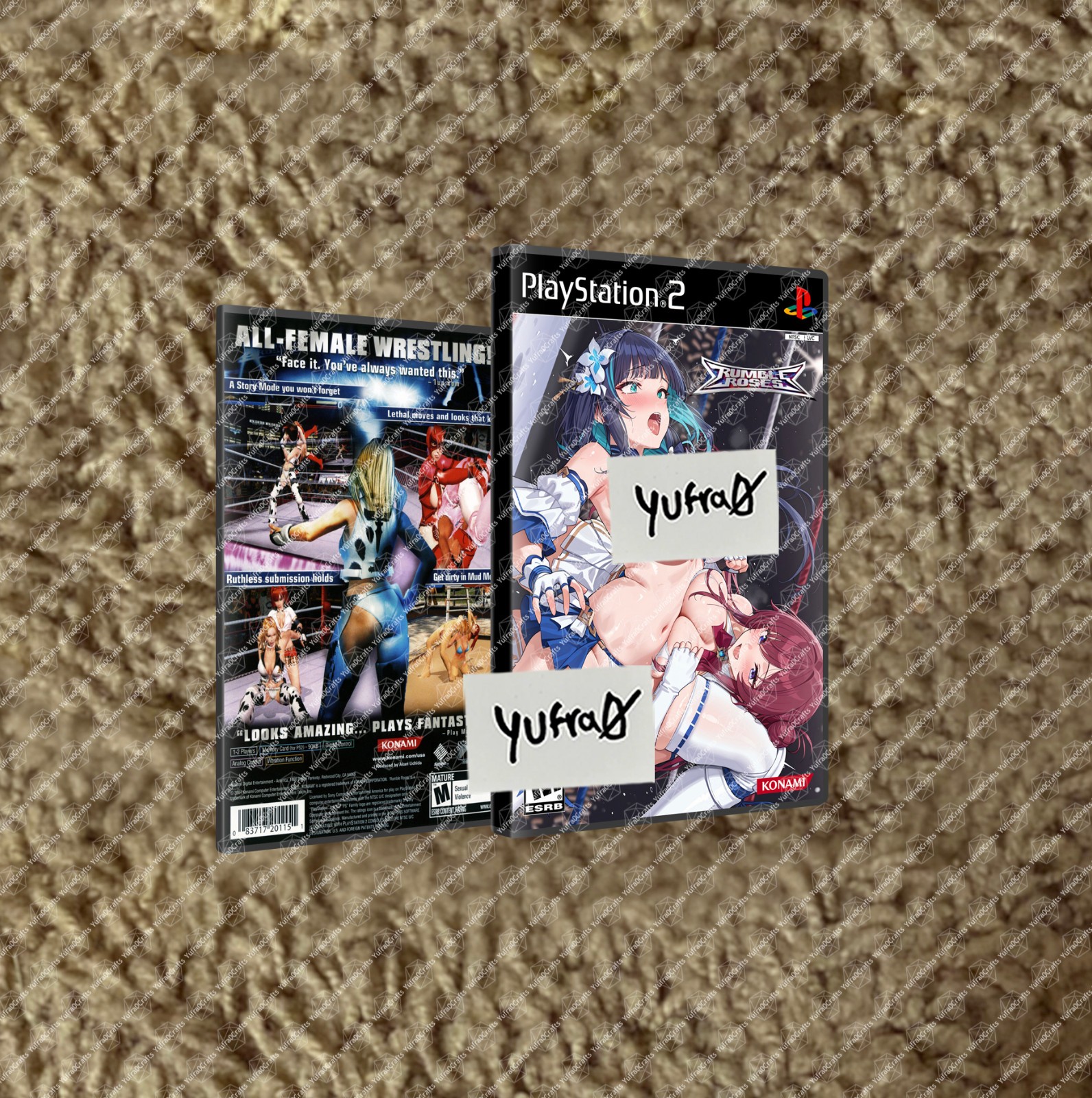 Rumble Roses PS2 CUSTOM COVER ART ONLY NO GAME NO CASE