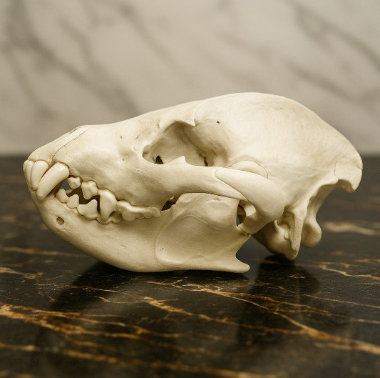 Hyena Skull Anatomical Replica Model - Precision-Crafted Educational Collectible