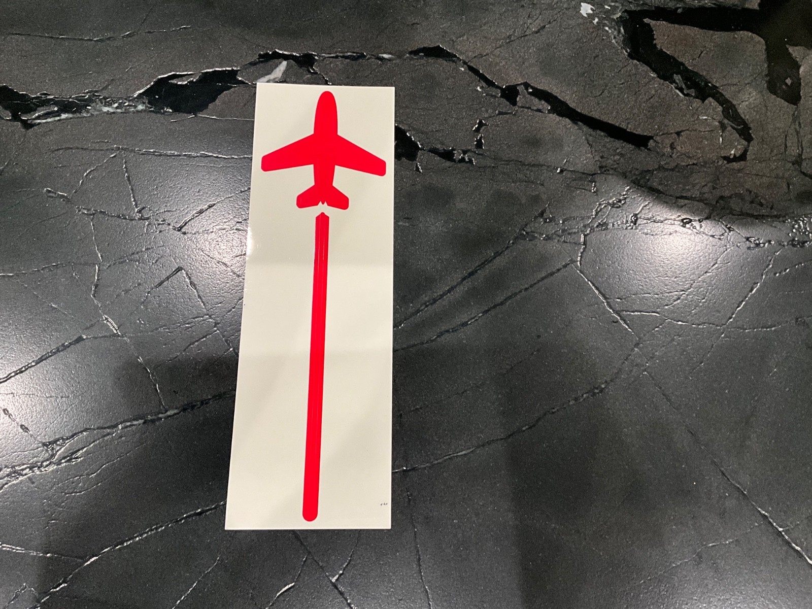 Airplane Sticker with Trail Sticker New Red Flying Jets