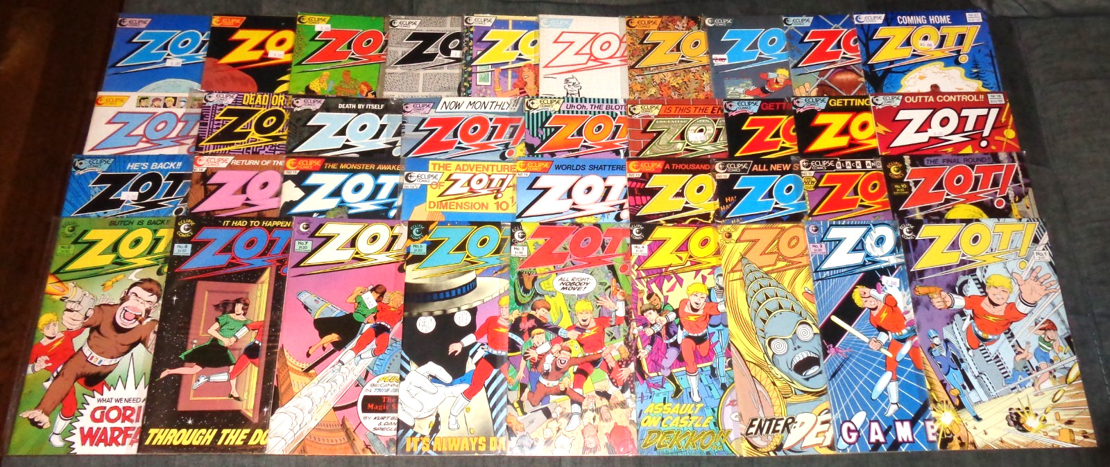 ZOT (1984) ECLIPSE comic book (LOT OF 37) # 1- 36 + 14 1/2 FULL RUN (H-106)