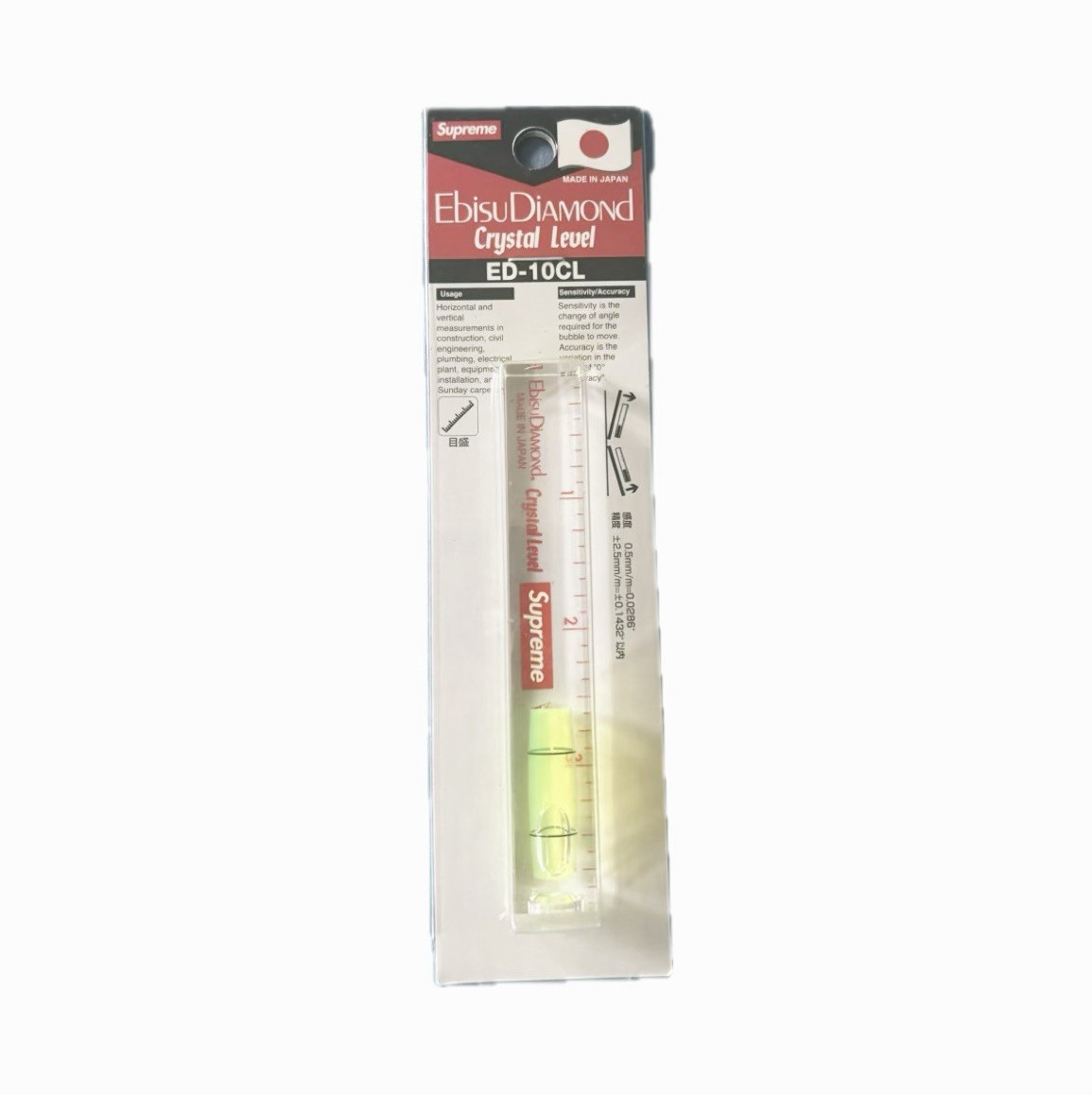 Supreme Ebisu Diamond Crystal Level ED-10CL Clear (SS22) HYPE PLUMBING EQUIPMENT