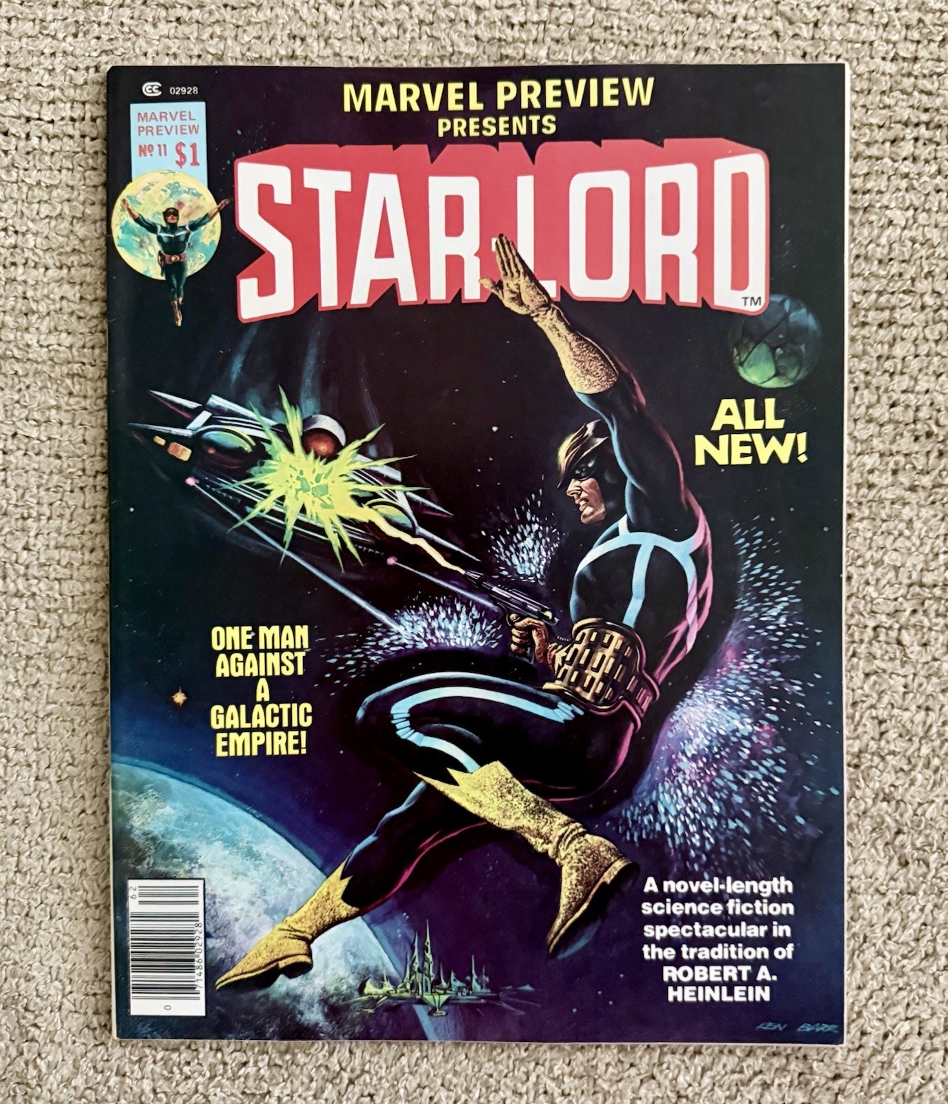 MARVEL PREVIEW #11: STARLORD, (Summer 1977), Art by JOHN BYRNE NM, 9.4-9.6