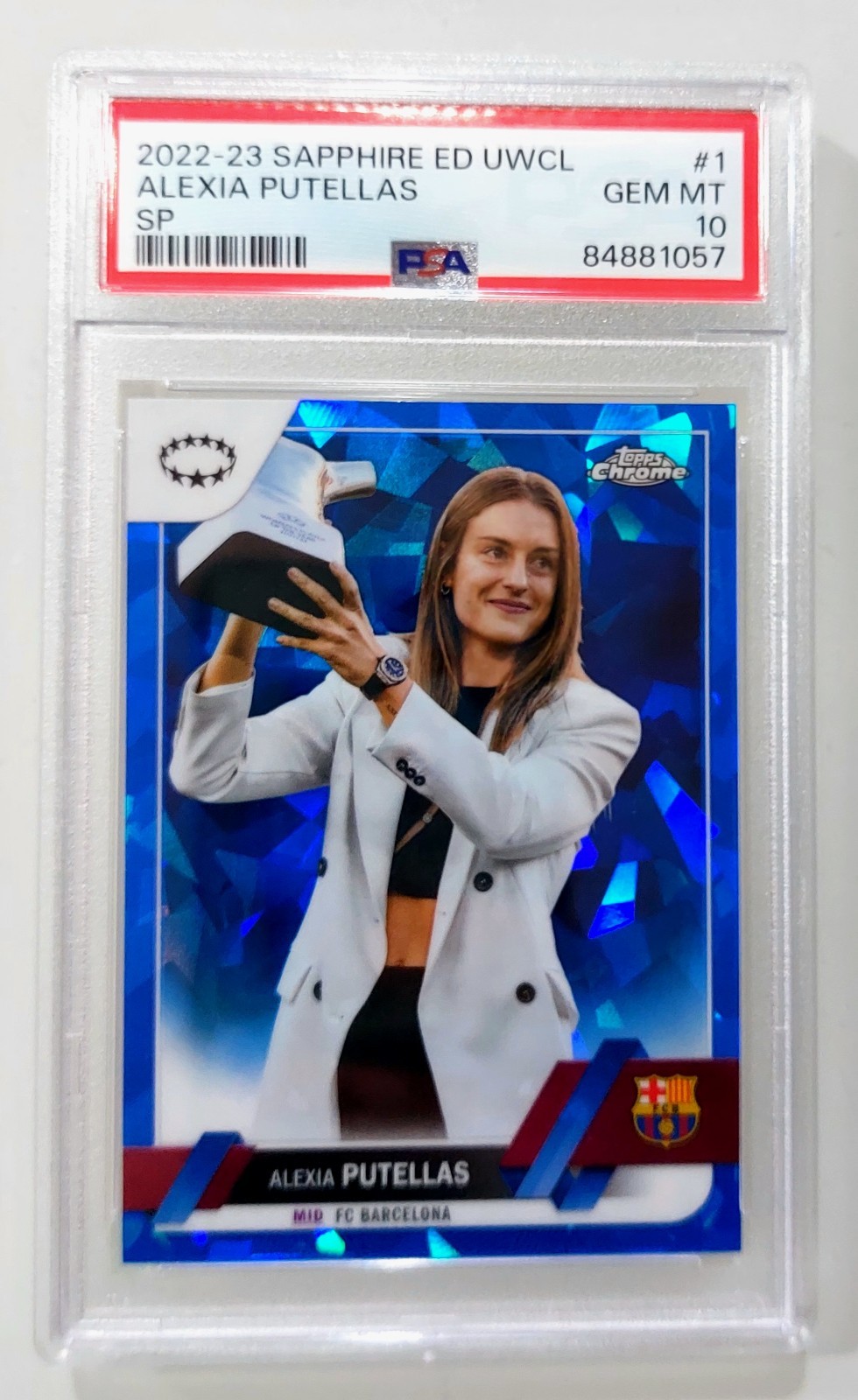 ALEXIA PUTELLAS - TOPPS SAPPHIRE UEFA WCL - VARIATION - PSA 10GM 