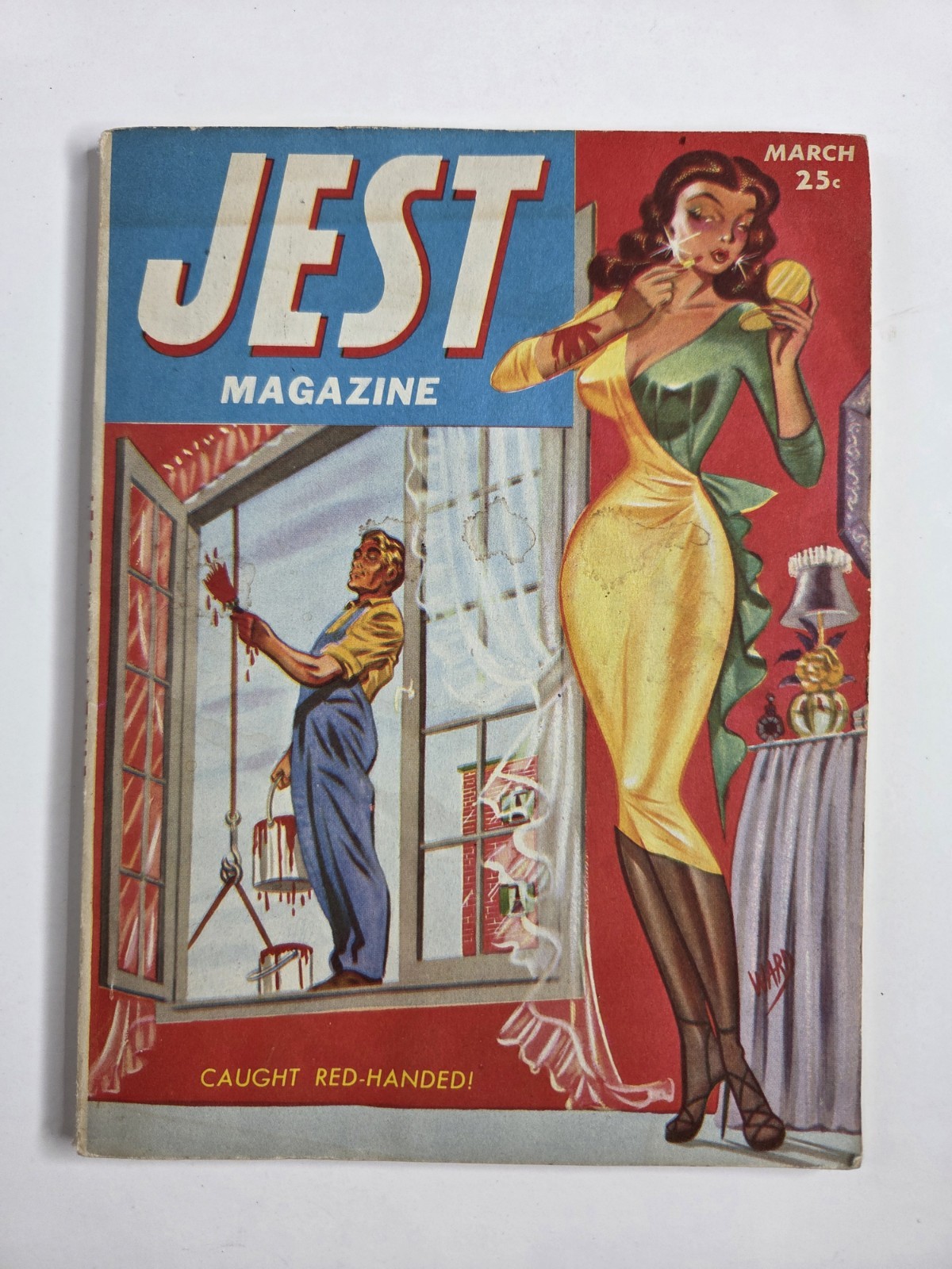 JEST Adult Humor Magazine March 1953 Bill Ward Cartoon Art B&W Photos Cheescake