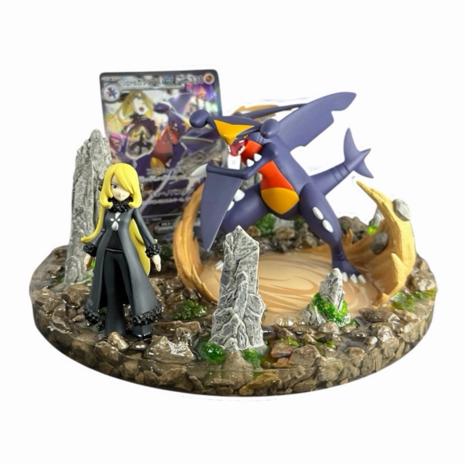 Cynthia Garchomp ex  TCG Trainer Series Collector Card Holder Display Stand SV