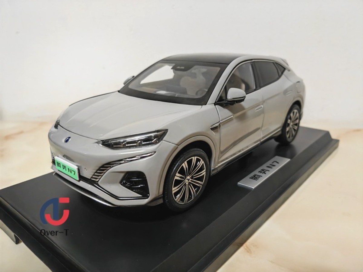Original 1:18 BYD Denza N7 White New Energy SUV Alloy Simulation model car