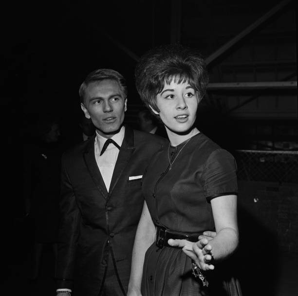 British singer actor Adam Faith wearing a suit with an under colla- Old Photo