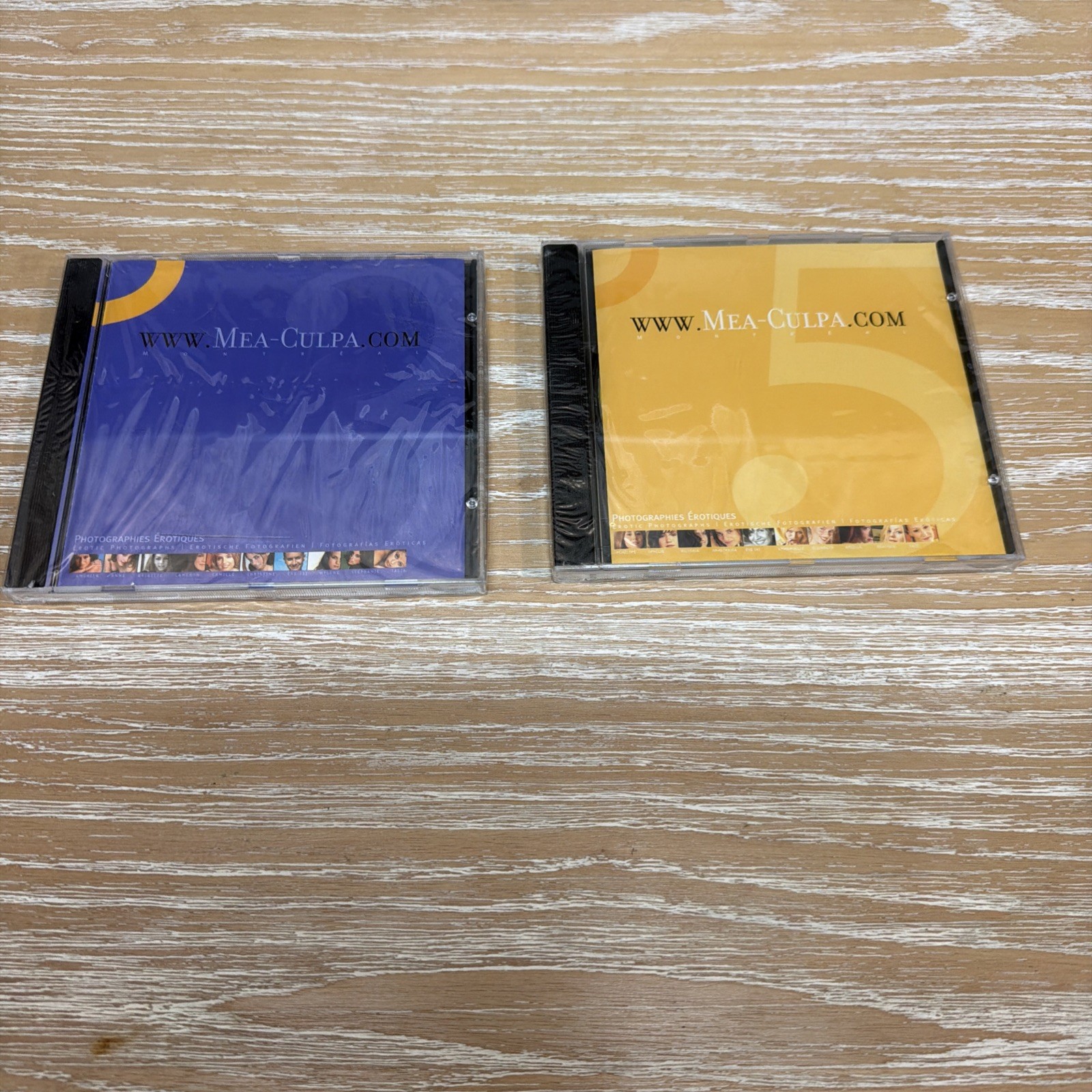 Vintage Adult Digital Photo Collection Sealed Lot of 2 Mea-Culpa Volumes 3 & 5