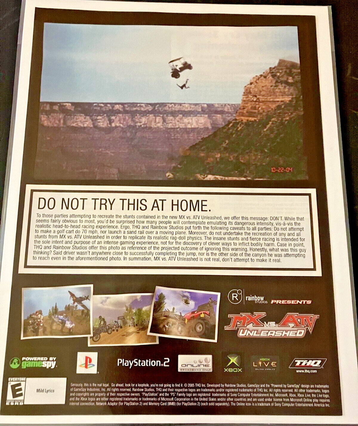 MX vs. ATV Unleashed - Vintage Racing Gaming Print Ad / Poster / Wall Art