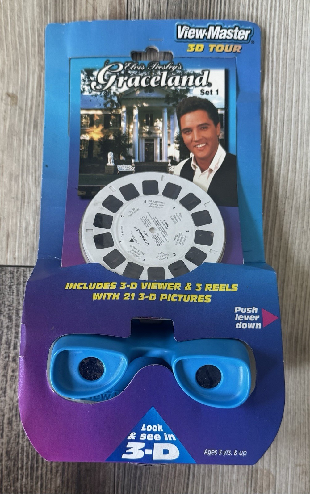 SEALED ELVIS PRESLEY'S GRACELAND SET 1 View-Master 3D Viewer & 3 Reels Pack