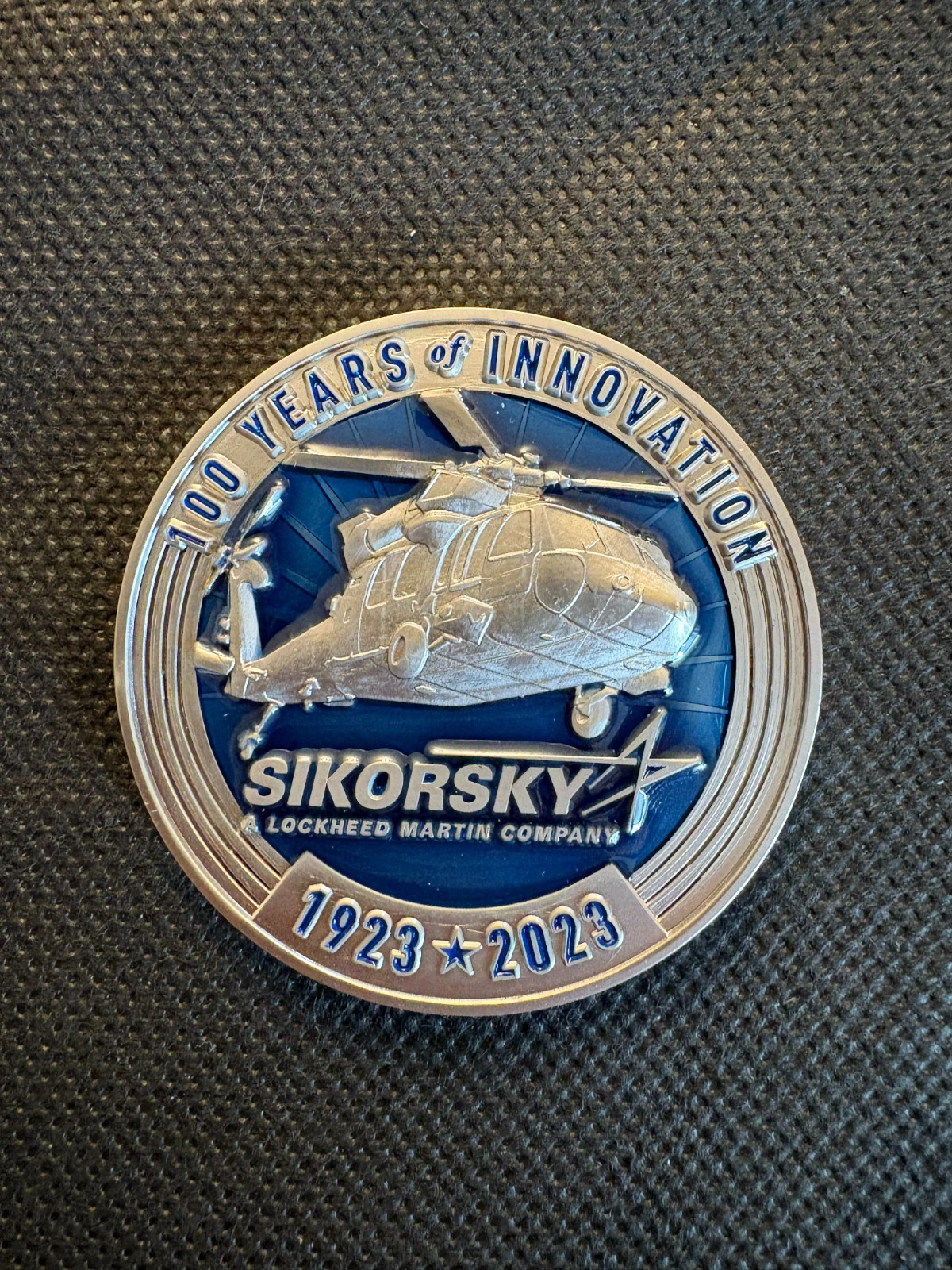 Sikorsky - Lockheed Martin: 100 years of Innovations Military Challenge Coin