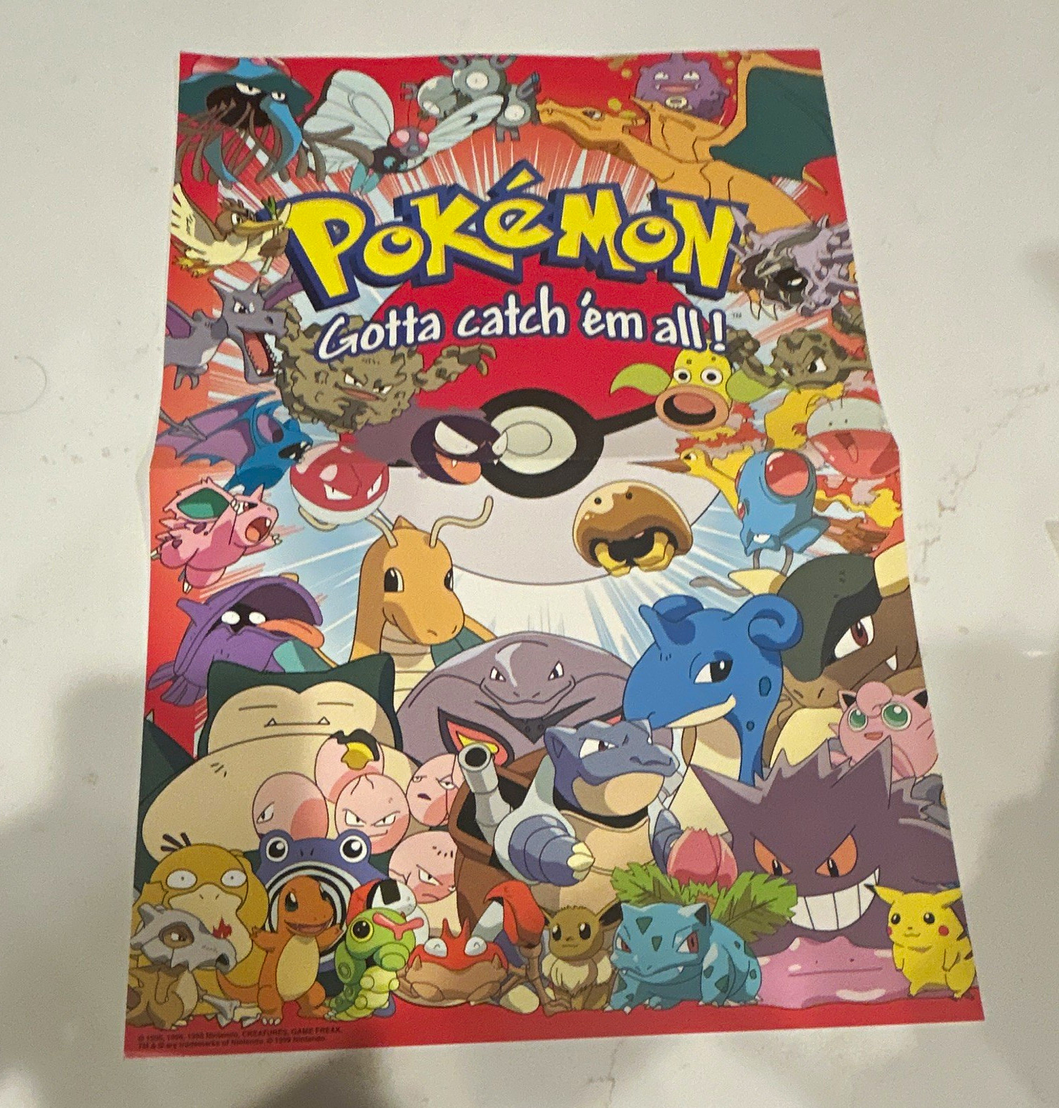 Pokémon Gotta Catch \'Em All Poster w/ Pikachu Snorlax Gengar & More