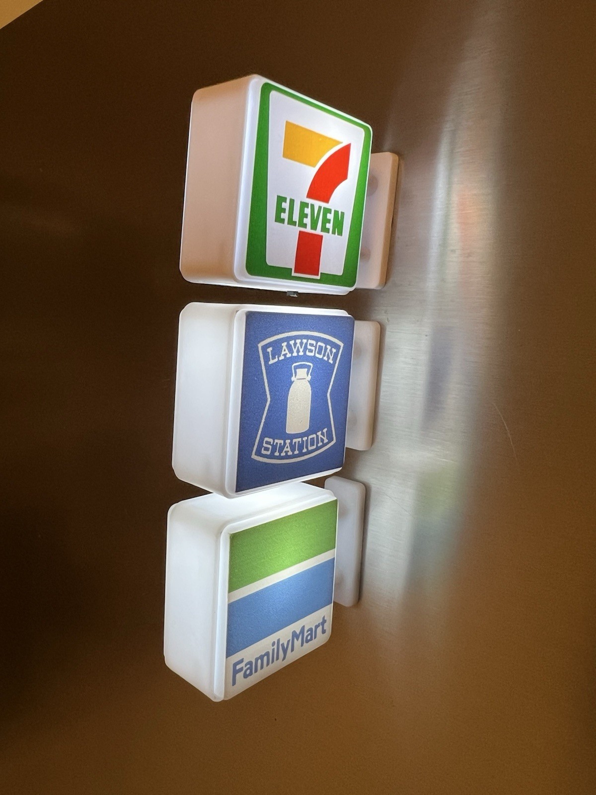 Japanese Konbini Convenience Stores Set Of 3 Magnets 7-eleven/Lawson/FamilyMart