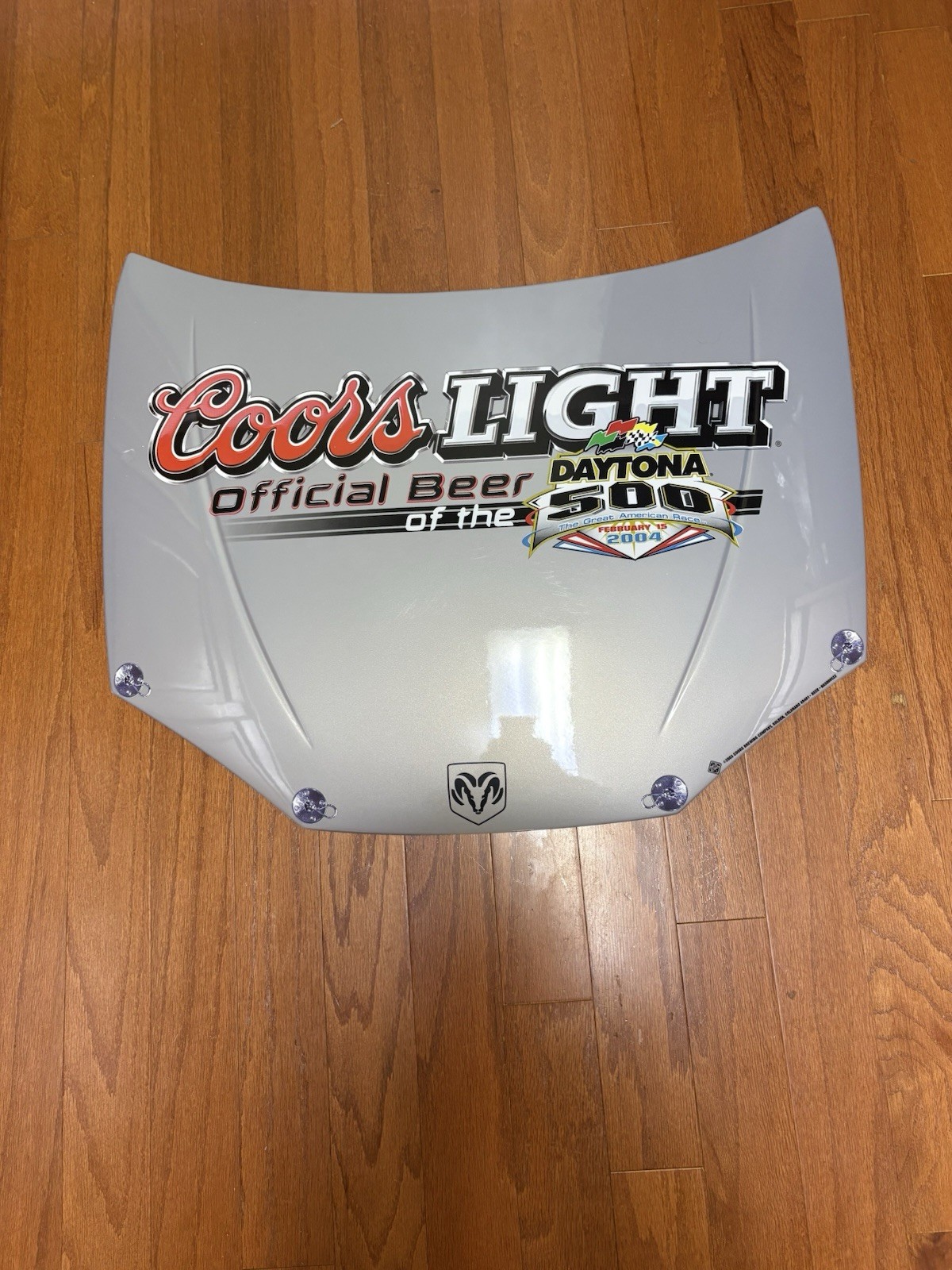 Coors Light 2004 Daytona 500 Dodge Car Hood Display