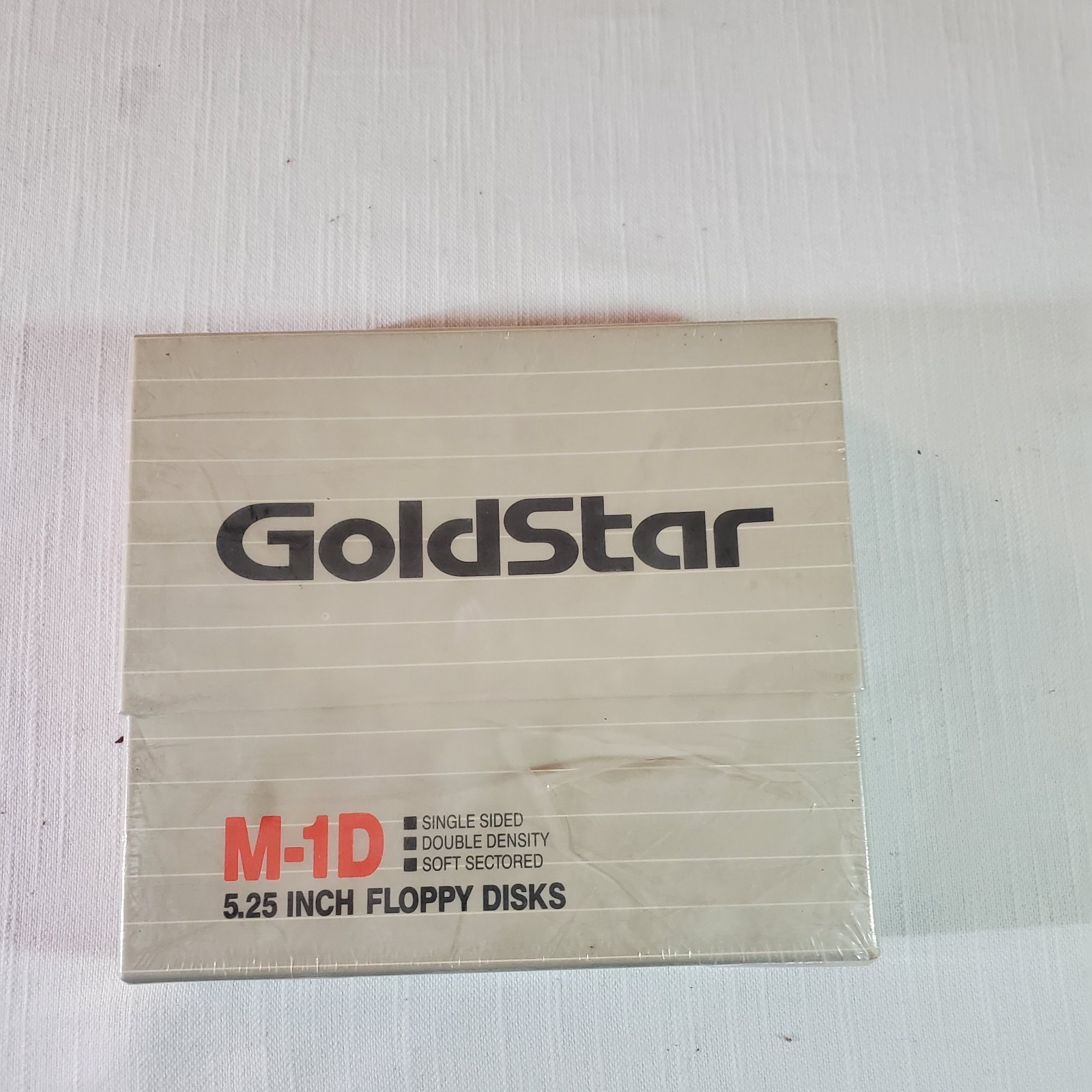 Vintage GoldStar M-1D 5.25 Inch Floppy Disks Single Sided Double Density SS/DD