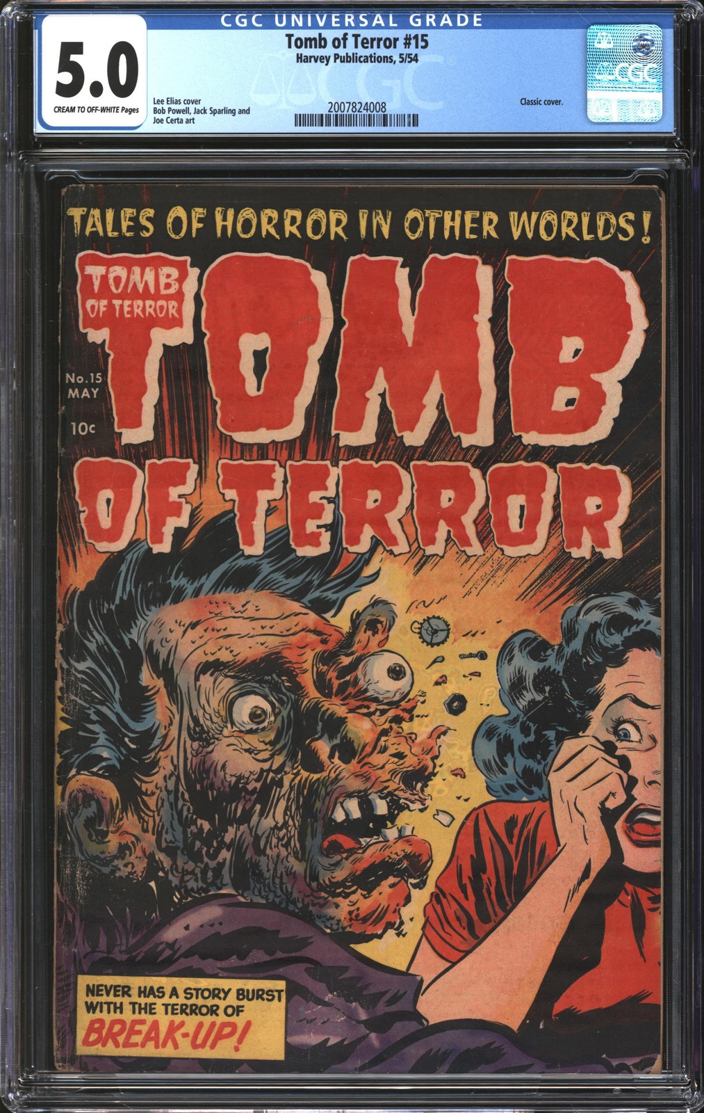 Tomb Of Terror (1952) #15 CGC 5.0 VG/FN