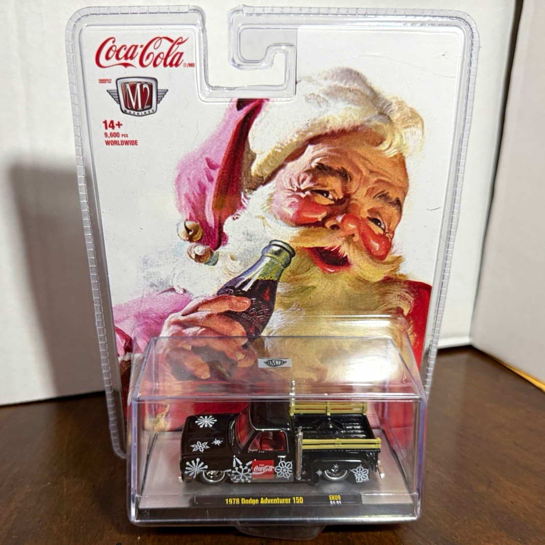 Coca-Cola M2 Machines 1978 Dodge Adventurer 150 Diecast Truck Santa Carded