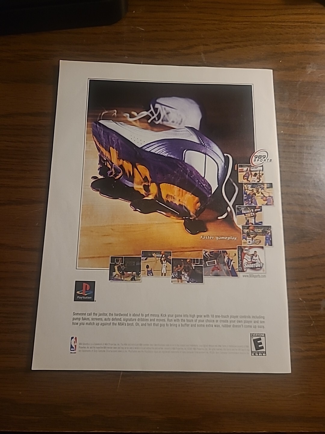 NBA Shoot Out 2002 Print Ad 2000s 8x11 Great To Frame