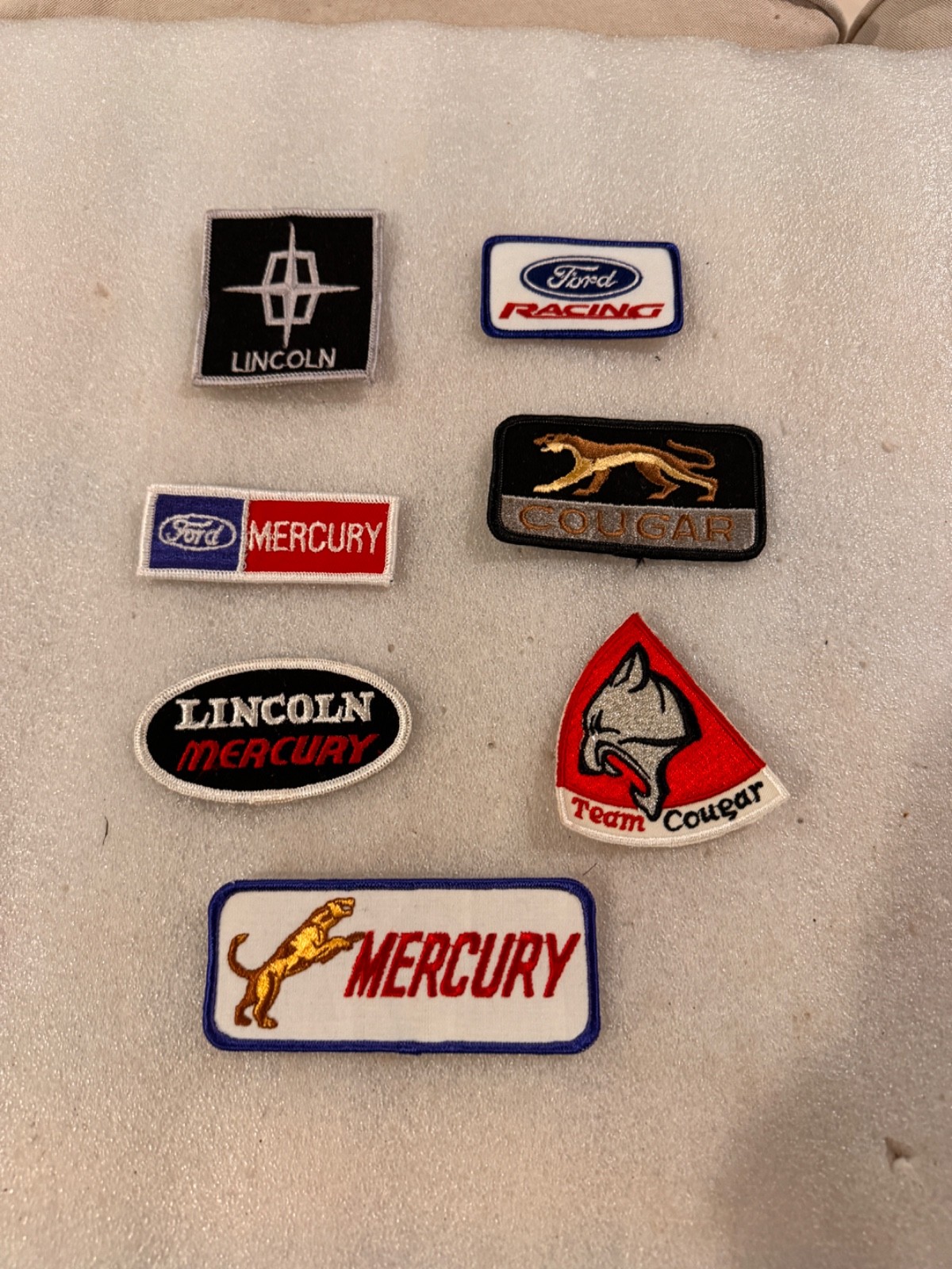 vintage patches. lincoln/mercury/cougar 