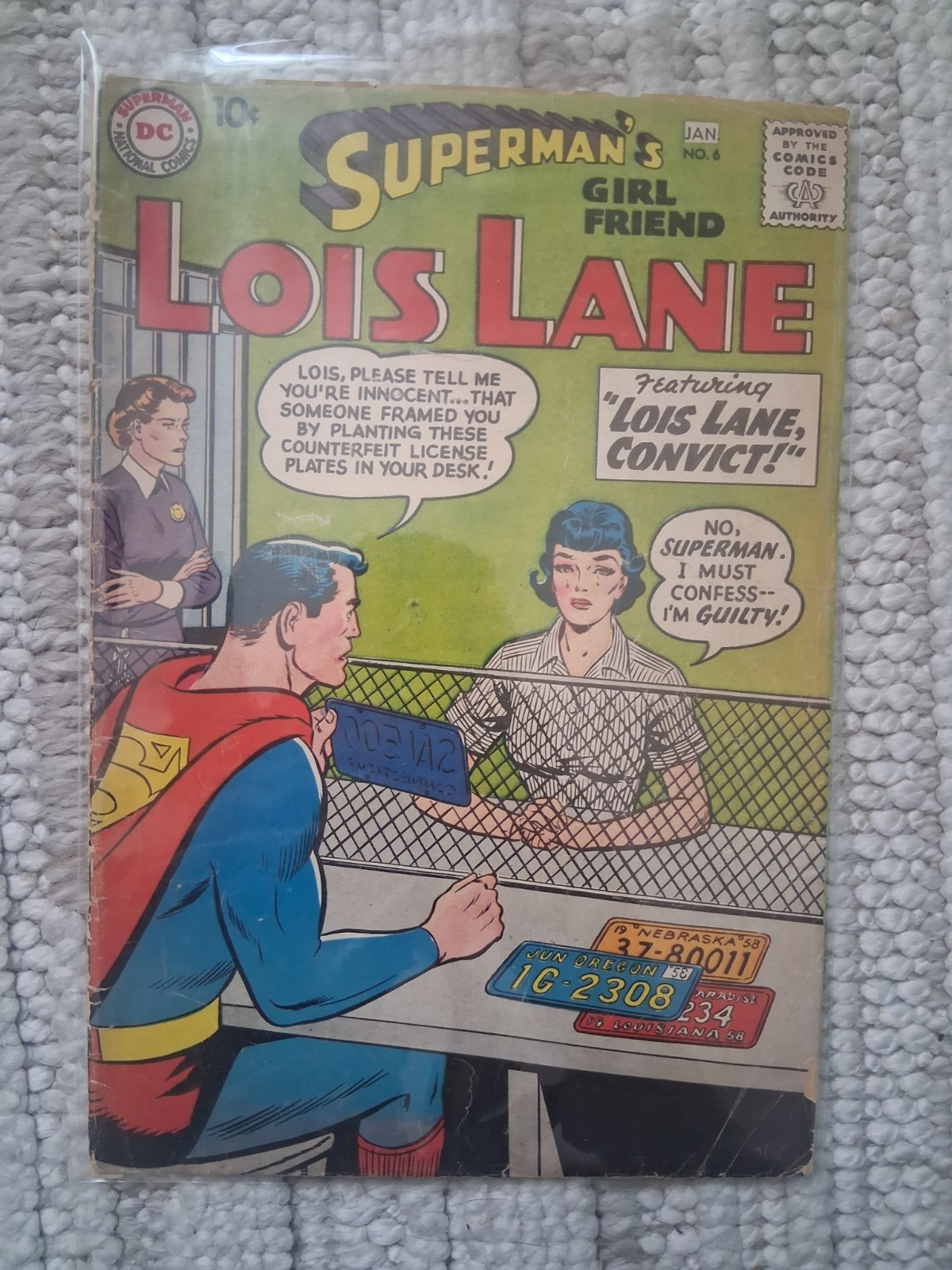 SUPERMAN\'S GIRLFRIEND LOIS LANE #6 DC COMICS 1959 VG