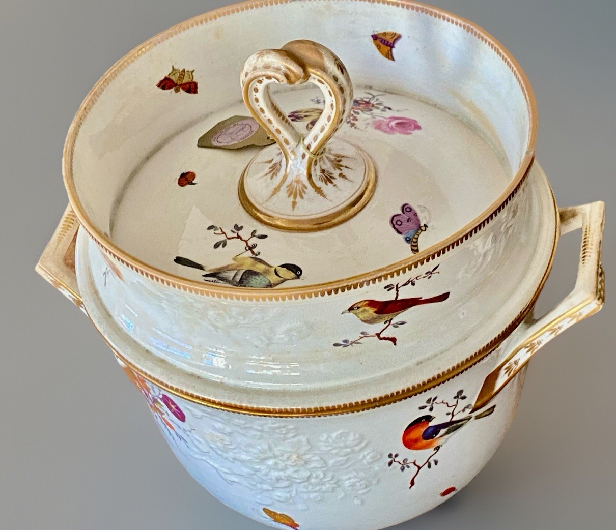 18th C French Paris Porcelain Ice Cream Cooler Bottle Cooler Sotheby’s RARE