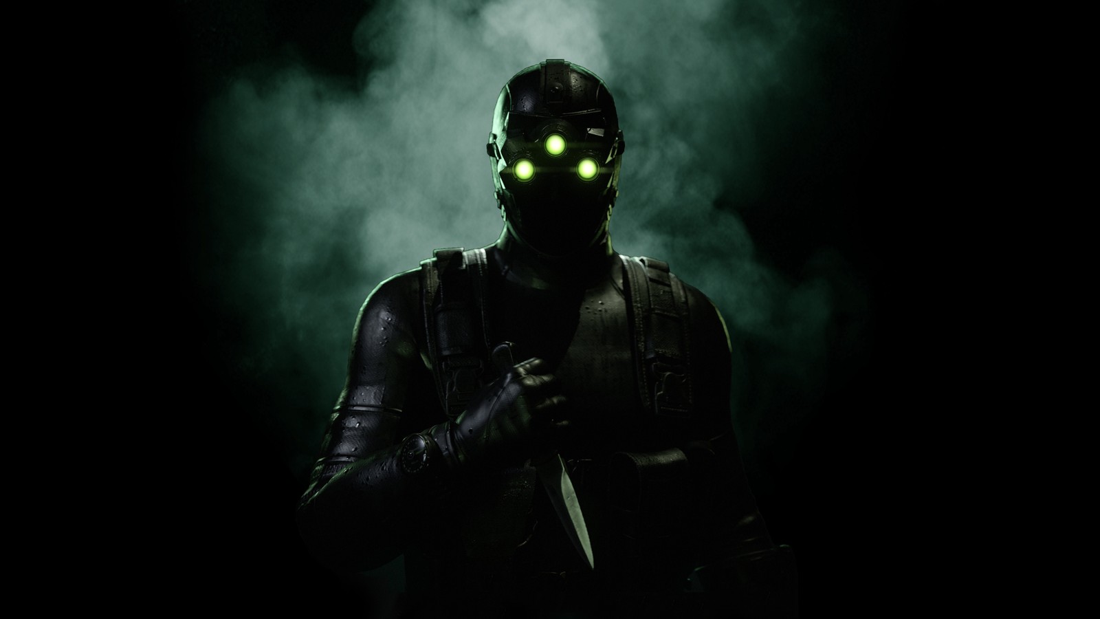 Tom Clancys Splinter Cell knife soldier Ubisoft swimming goggles 11x17 Poster