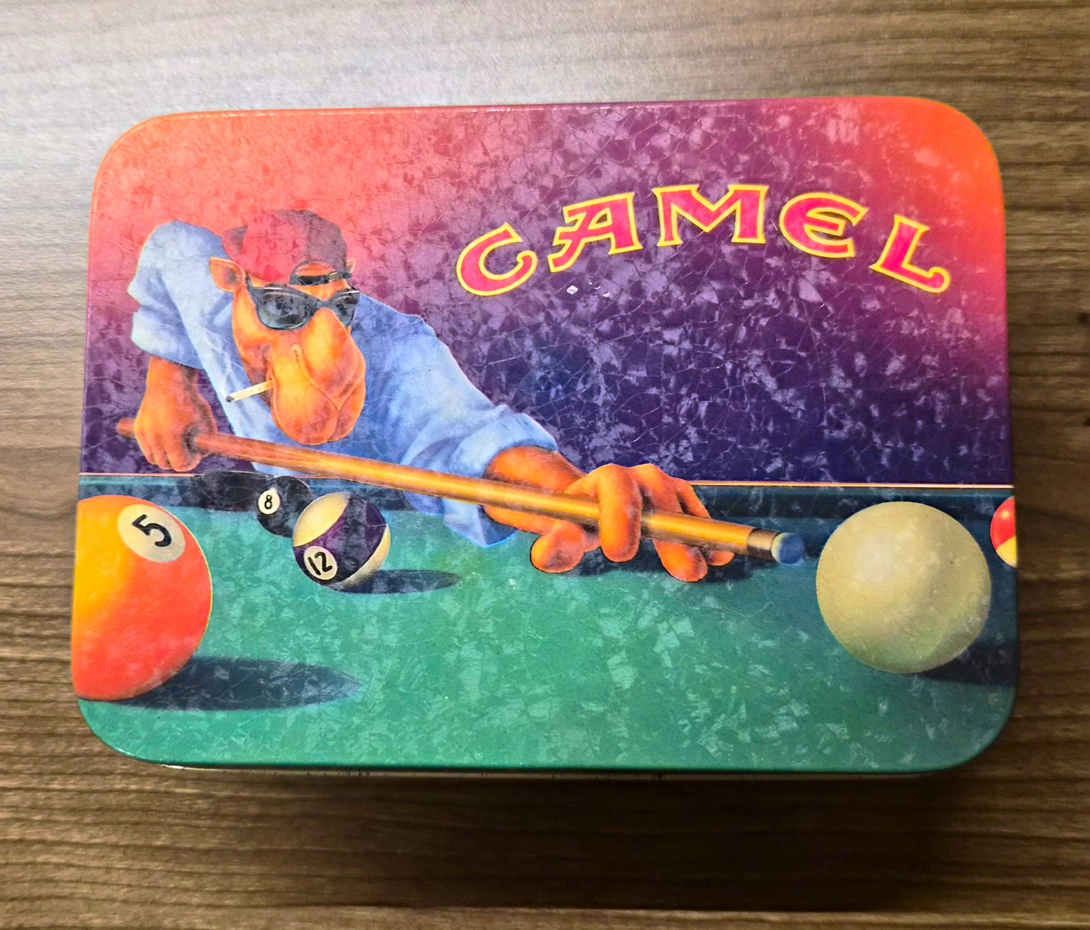 Vintage 1993 Joe Camel “Pool Player” Zippo Lighter & Original Collector Tin Set