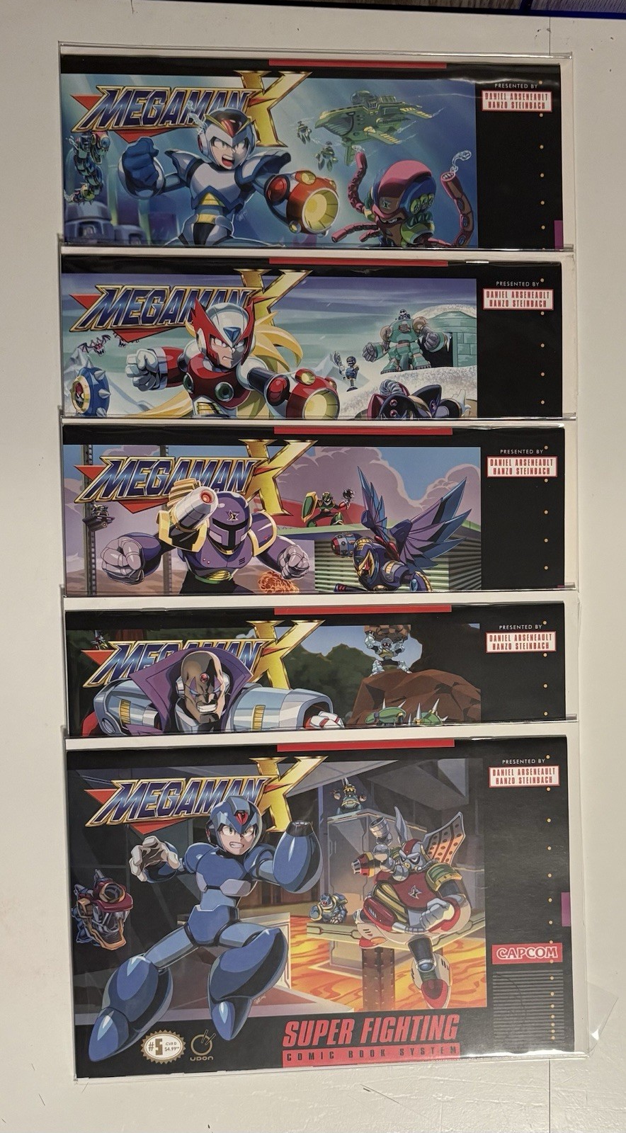 Mega Man X #1 2 3 4 5 1:5 JEFFREY CRUZ SNES HOMAGE Lot 2025 Udon Comics Rare HTF