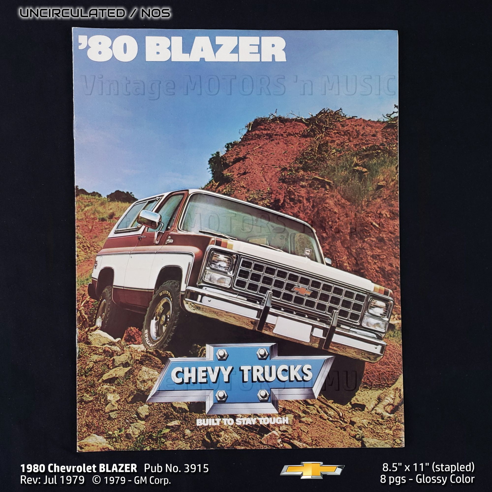 UNCIRCULATED 1980 Chevrolet BLAZER 12 pg Dealer Sales Brochure #3915 Rev 7/79