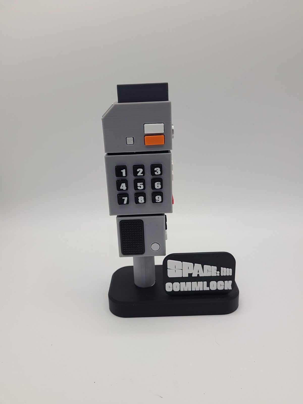 Space 1999 Commlock Replica Prop w/ Stand 3D Printed Collectible 