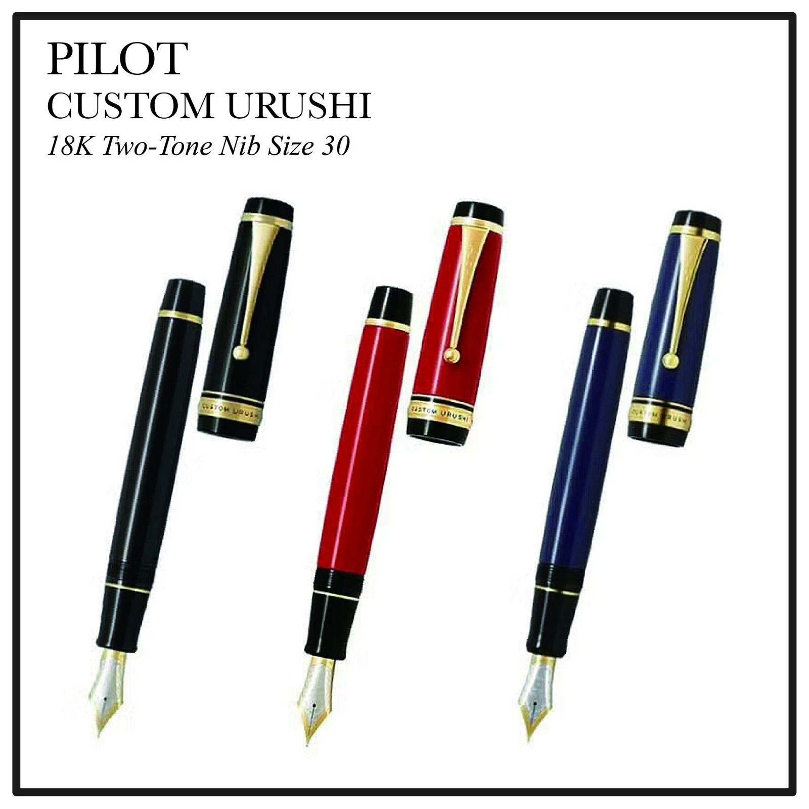 Pilot Namiki Custom Urushi FKV-88SR 18K Fountain Pen Deep Blue from japan