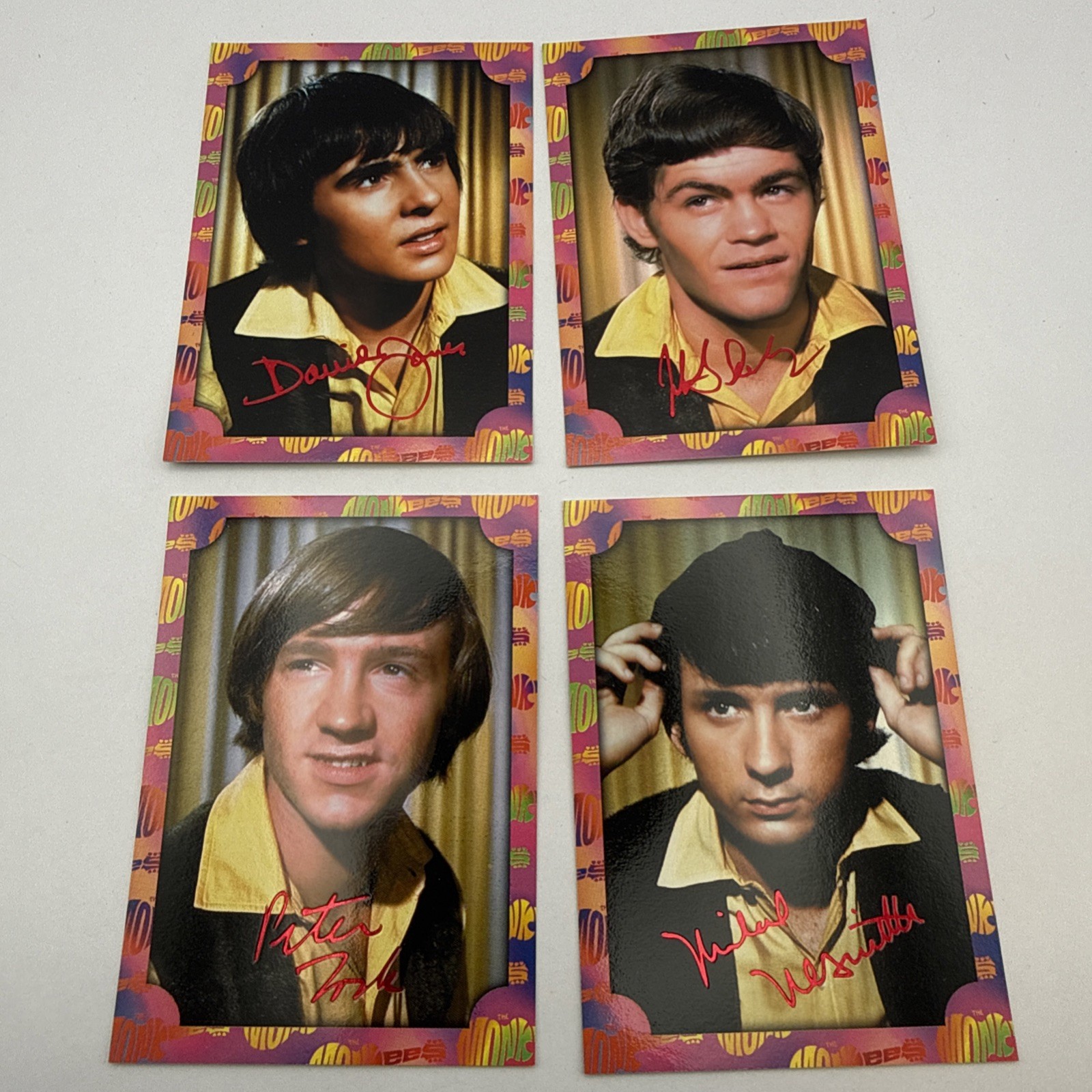 The Monkees Foil Stamped Chase Card Set F1 - F4 Cornerstone 1995