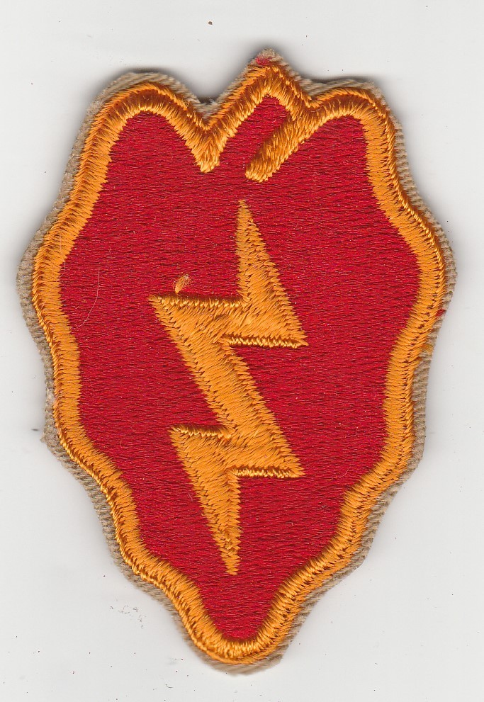 Nice 1960\'s Vietnam era US Army 25th Infantry Division cut flat edge patch