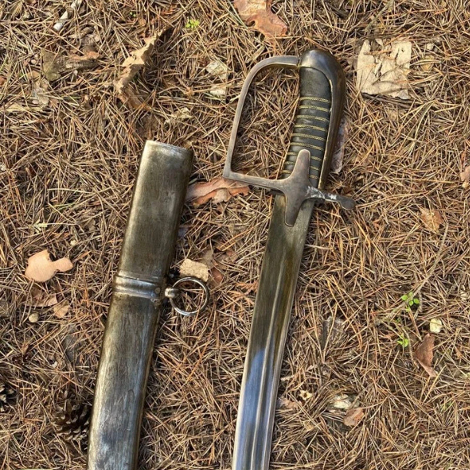 Polish Officer's Saber wz21 with Scabbard, Vintage Patinated Model