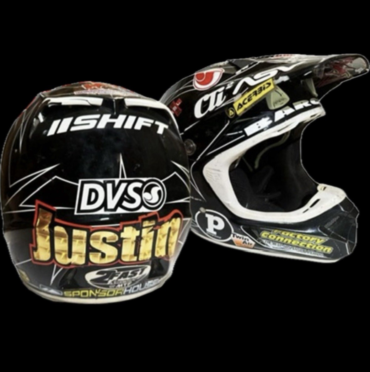 Justin Barcia Last Amateur Motocross Helmet  Raced Used