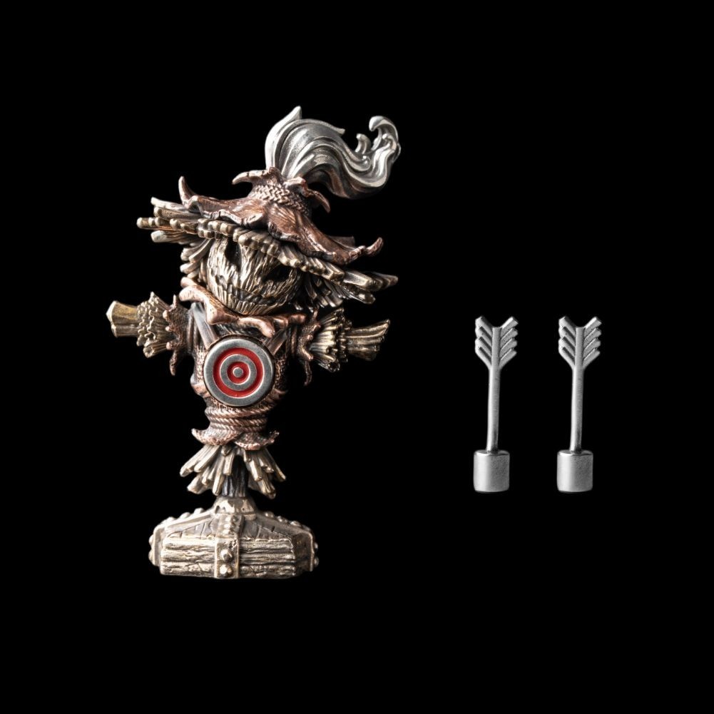 Metal Scarecrow Training Target Halloween Miniature Wargame Diorama Accessory