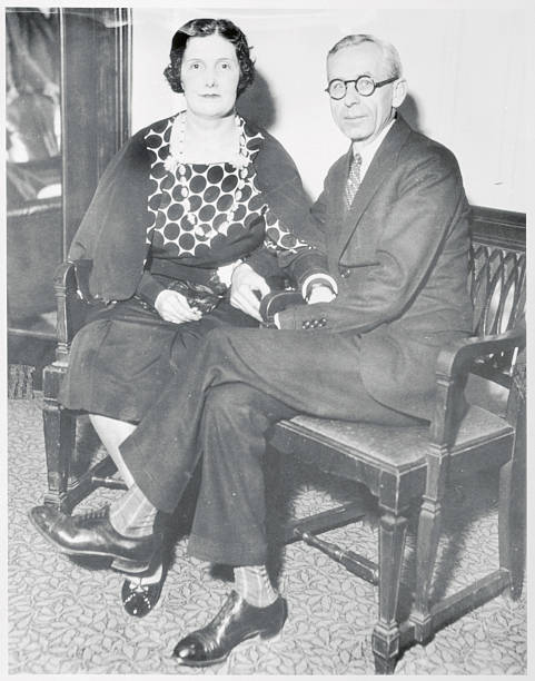 Russell T. Sherwood and Bride 1933 Photo Sherwood. Walker\'s Fugitive \