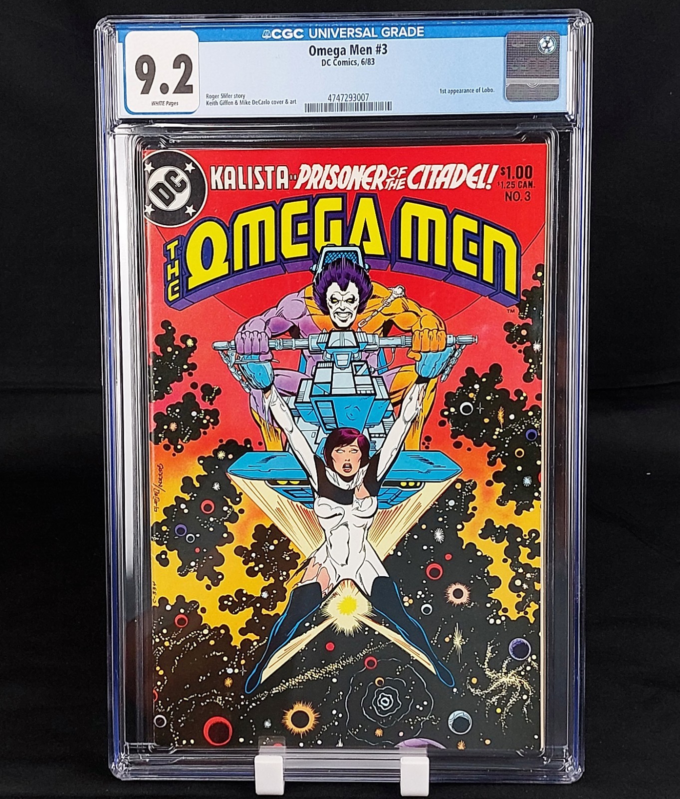 The Omega Men #3 CGC 9.2 NM- 1st App of Lobo & Bedlam DC Comics 1983
