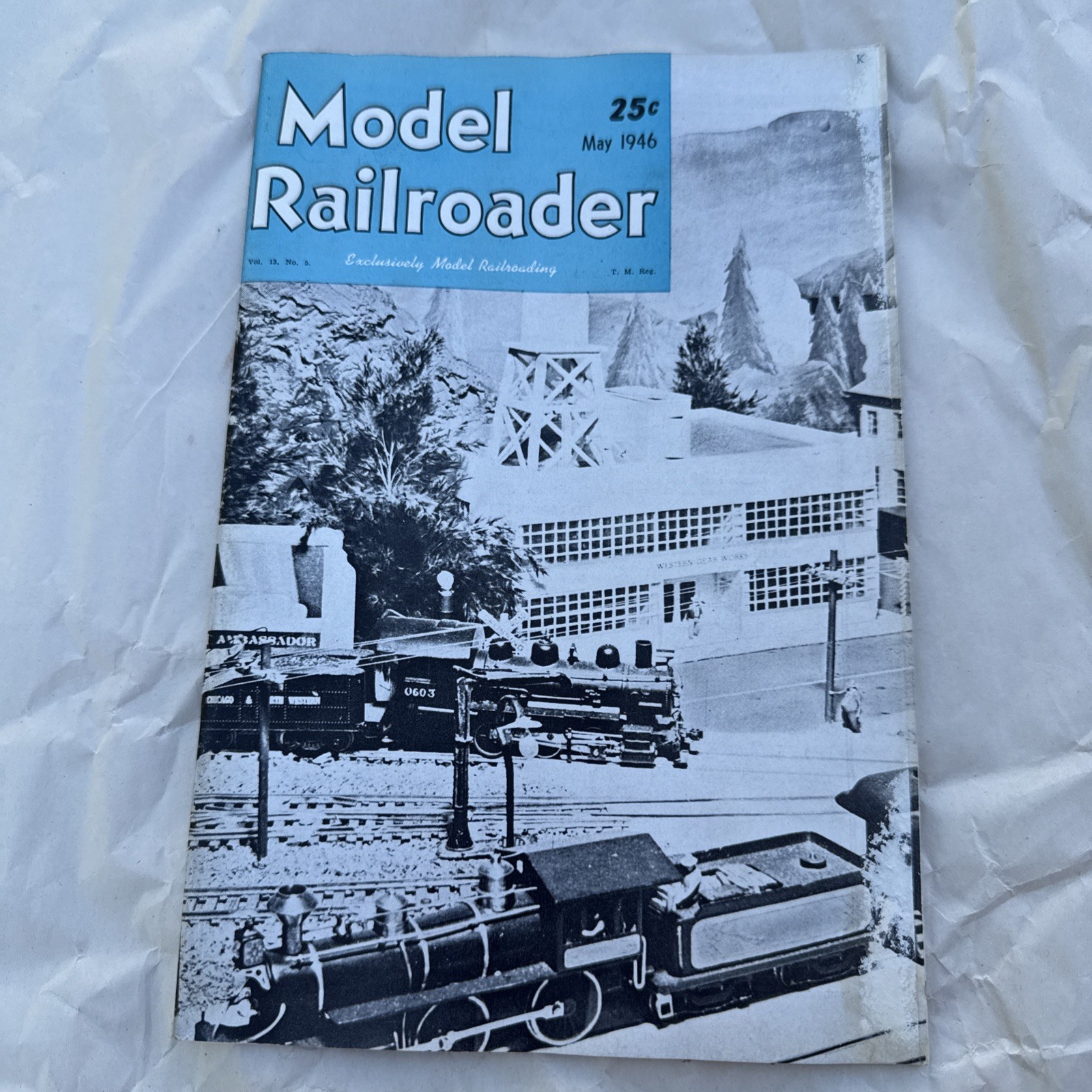 Model Railroader Magazine May 1946 Railroad Trains Layouts See Pics Vintage