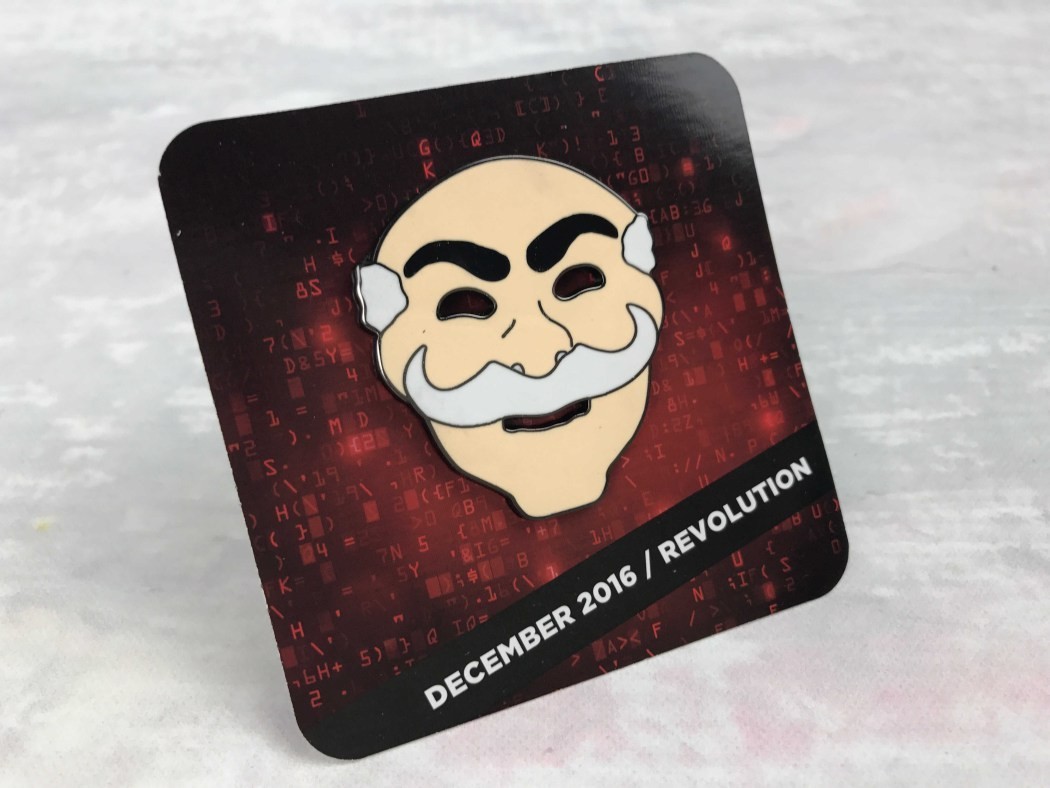 MR. ROBOT Revolution Loot Crate DX Exclusive Enamel Lapel Pin December 2016 NEW